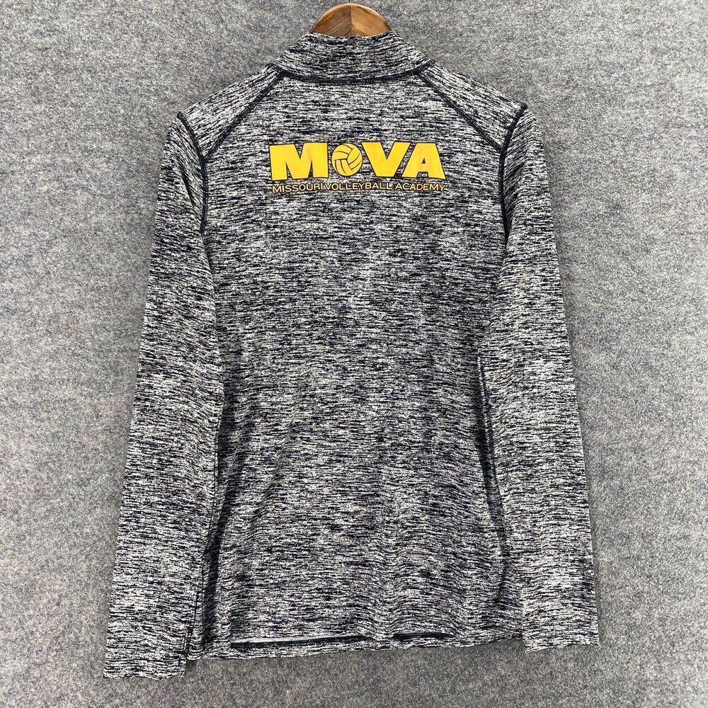 Mova Activewear Track Jacket Women M Medium Gray Zipper High Neck Long Sleeve - Picture 2 of 7